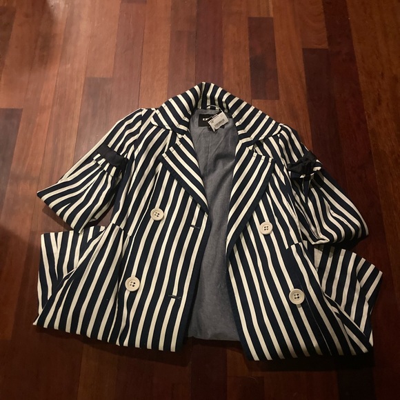 Express Double Breasted Trench Coat Jacket - Picture 11 of 13